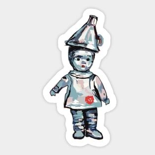 Cute little Tin Man from The Wizard of Oz Sticker